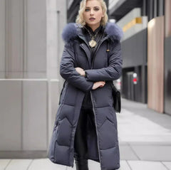 Women's Slim Fit Long Padded Jacket