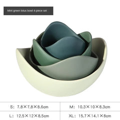 Lotus Ceramic Bowl Dishes And Plates Sets