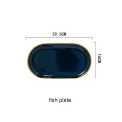 Blue Porcelain Dinner Plates