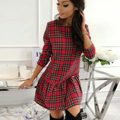 Women Plaid Dress