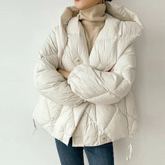 Winter New Fashion White Duck Down Short Jacket