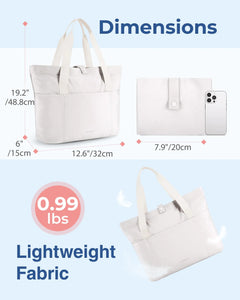 BAGSMART Tote Bag for Women - Beige