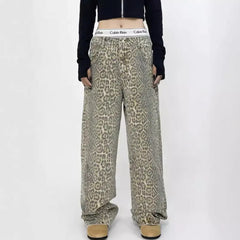 American-Style Retro Street Straight Wide-Leg Pants