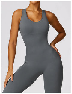 Tight Sports Back V Shape One-piece