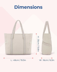 BAGSMART Large Tote Bag For Women - Beige