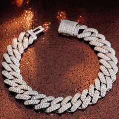 Silver Cuban Link Chain Bracelet - Hip Hop Style