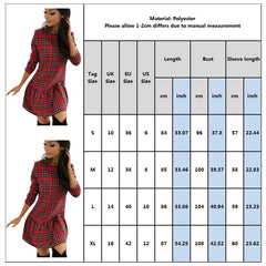 Women Plaid Dress