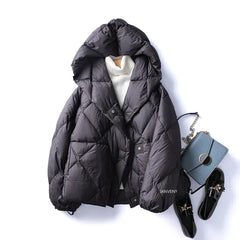 Winter New Fashion White Duck Down Short Jacket