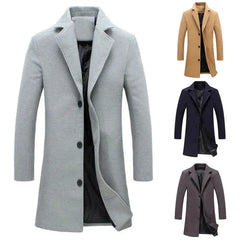 Men's Woolen Fashion Coat