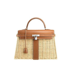 Designer Bamboo Flap HandBag for Women